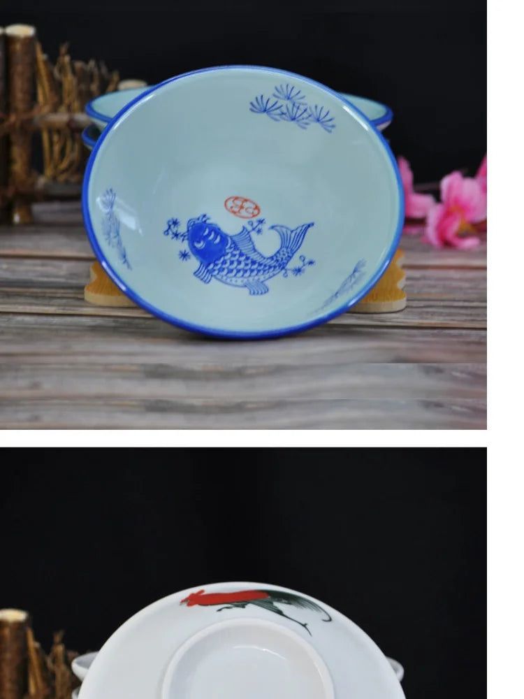 Nostalgic Ceramic Chicken/Fish Bowl