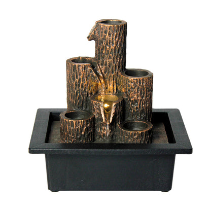 Illuminated Tiered Tabletop Fountain