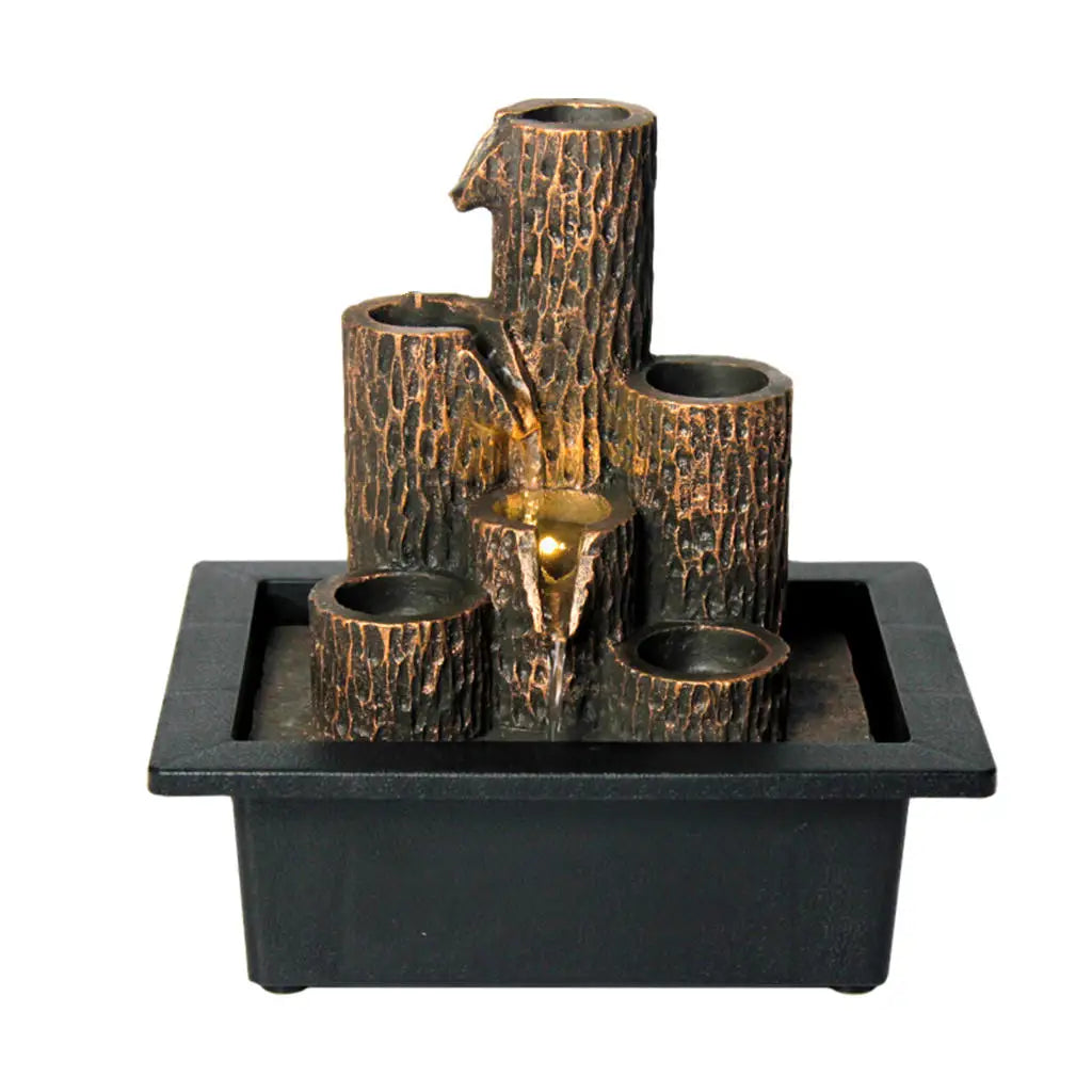 Illuminated Tiered Tabletop Fountain