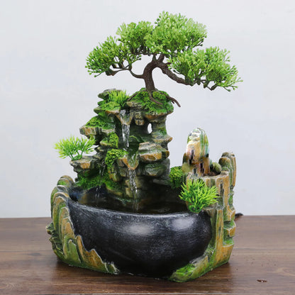 Zen Desk Waterfall Fountain with Pump Ornament