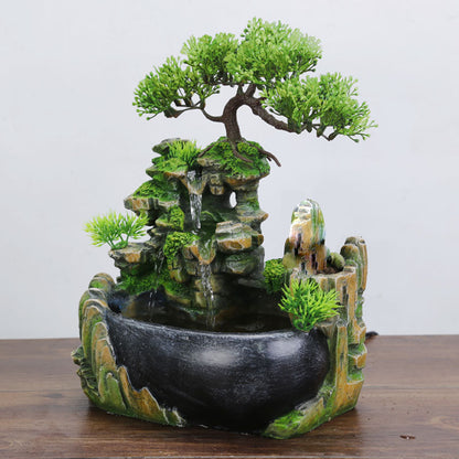 Zen Desk Waterfall Fountain with Pump Ornament