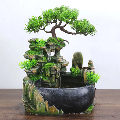 Zen Desk Waterfall Fountain with Pump Ornament