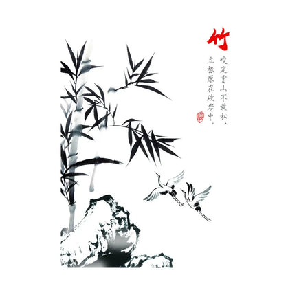 Chinese Style Painting Flowers Canvas Art Unframed