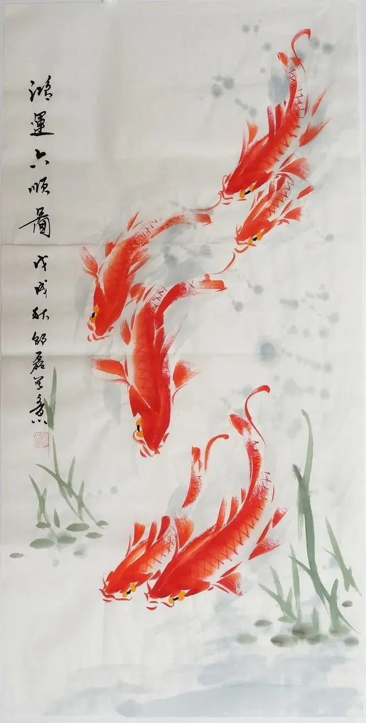 Classical Chinese Wall Painting Poster