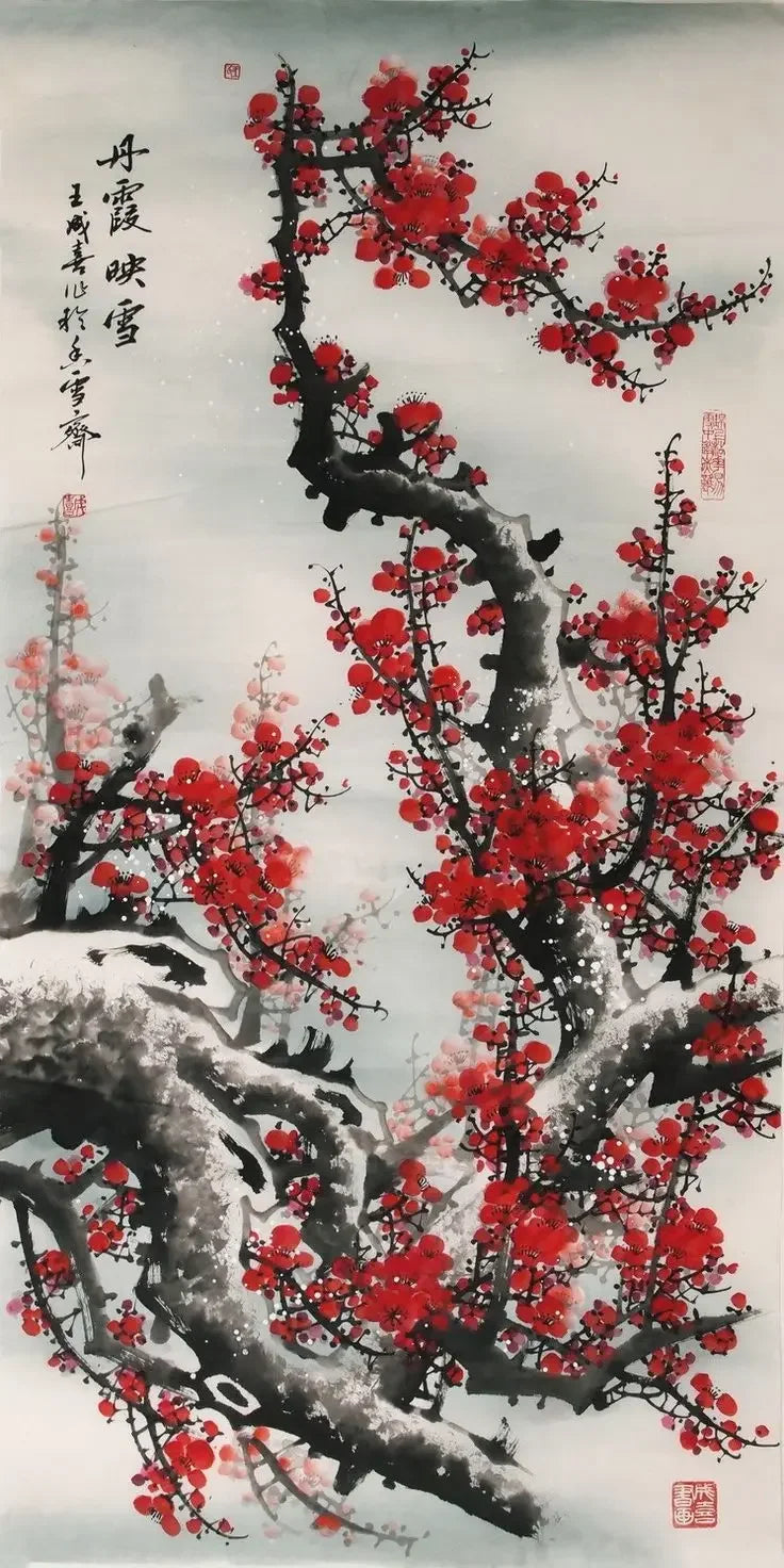 Classical Chinese Wall Painting Poster