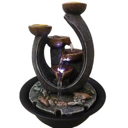 Water Fountain & Candle Holders