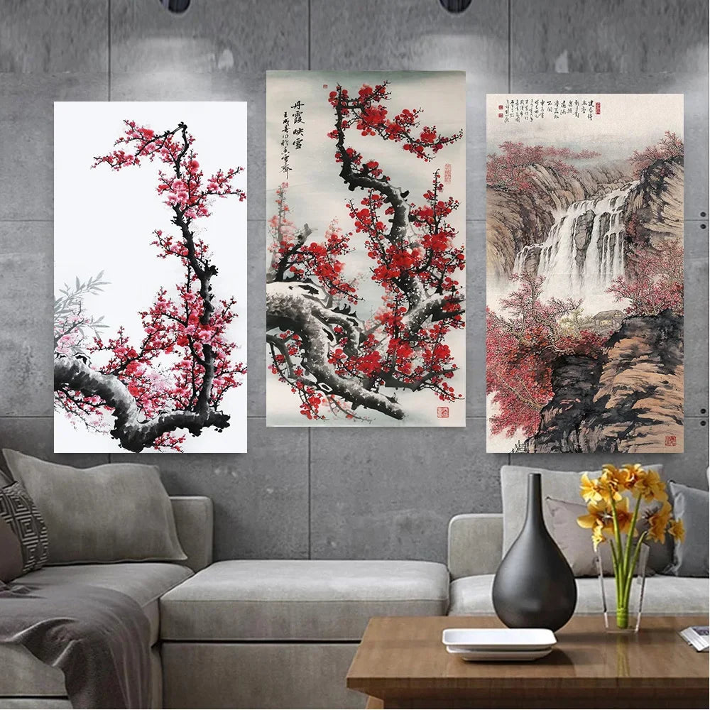 Classical Chinese Wall Painting Poster