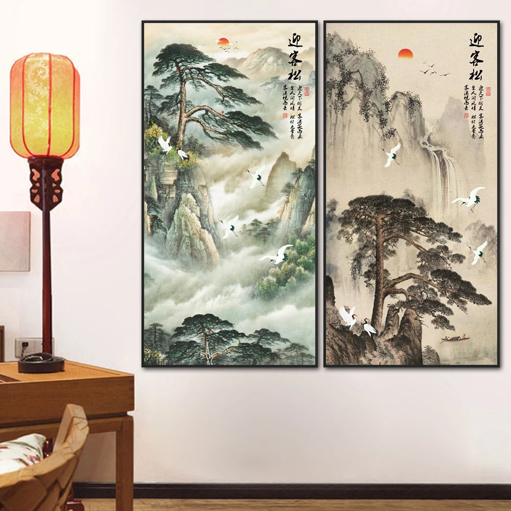 Chinese Ink Style Wall Poster