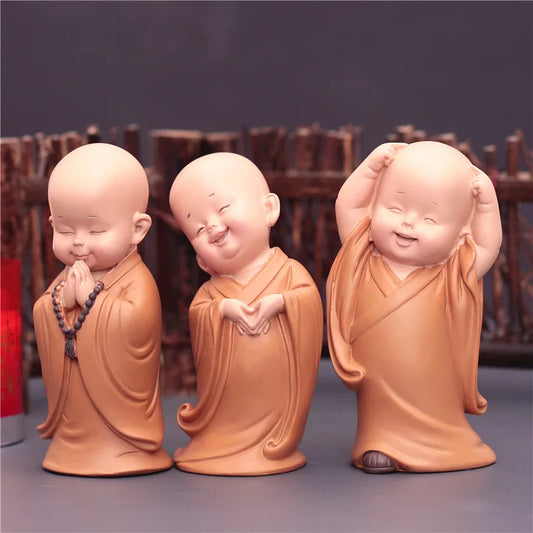 Cute Monk Figurines