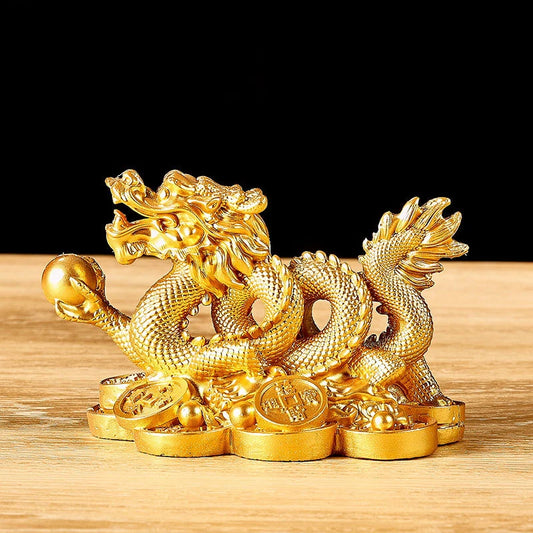 Chinese Money Dragon Sculpture