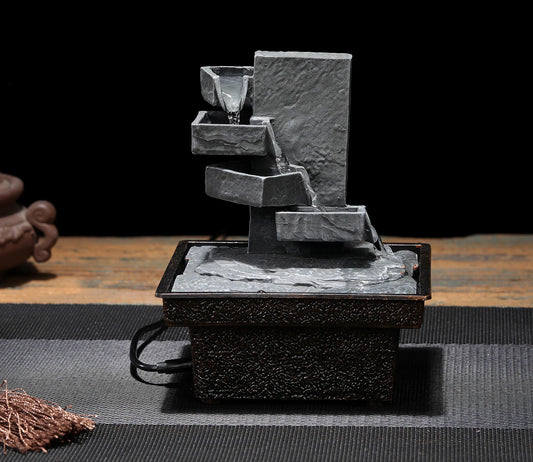 Flowing Boulders Desktop Fountain