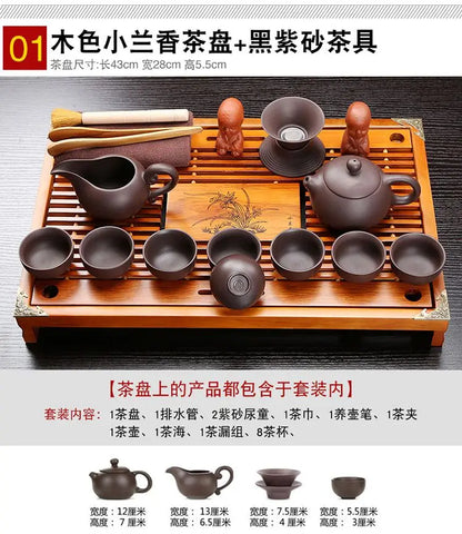 Purple Clay Chinese Kung Fu Tea Set