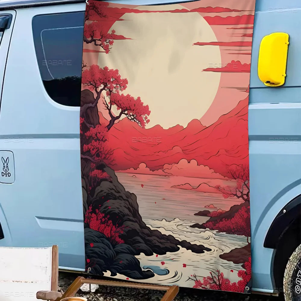 Vintage Japanese Art Banner