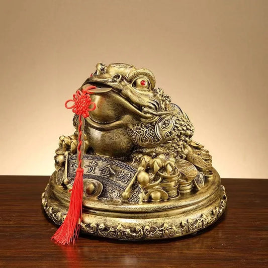 Traditional Lucky Gold Toad