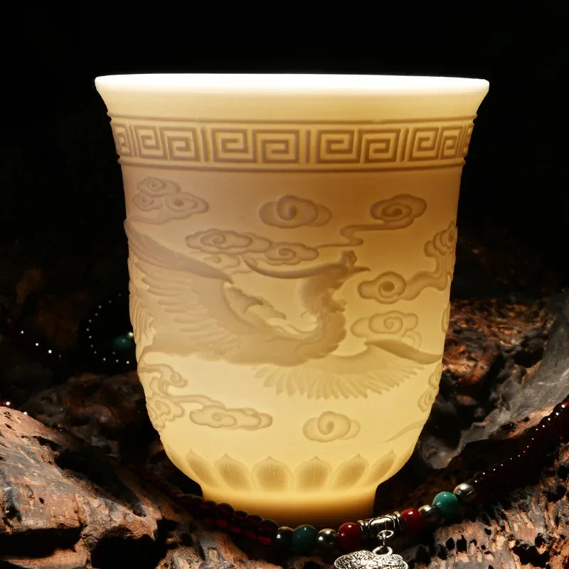 Chinese Jade White Porcelain Cup