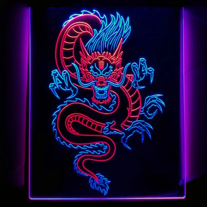 Dragon Totem Dual Color LED Neon Sign