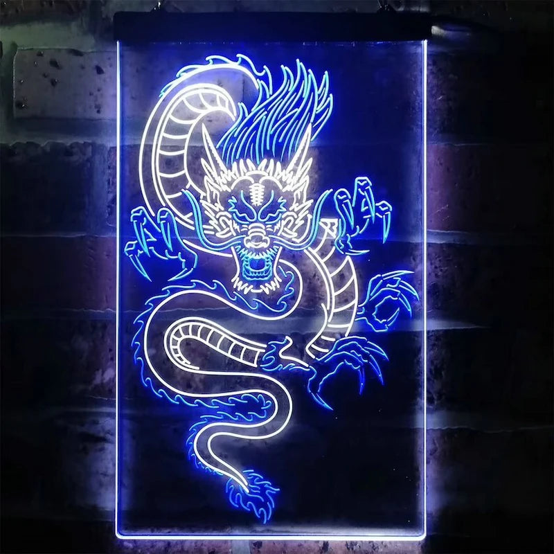 Dragon Totem Dual Color LED Neon Sign