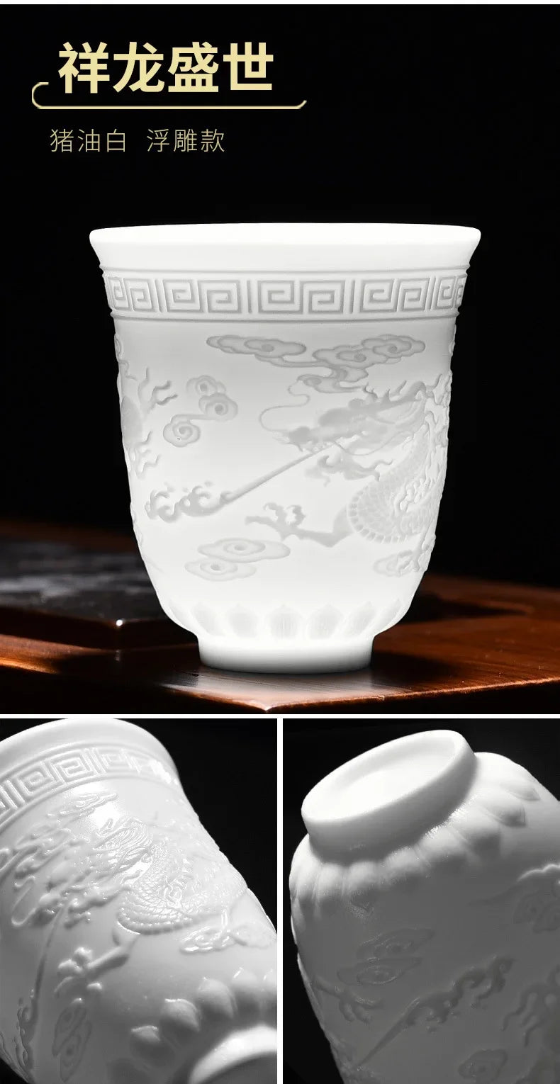 Chinese Jade White Porcelain Cup