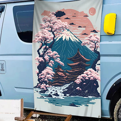 Vintage Japanese Art Banner