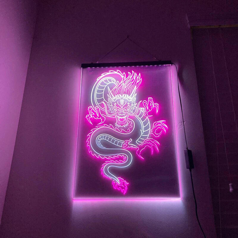 Dragon Totem Dual Color LED Neon Sign