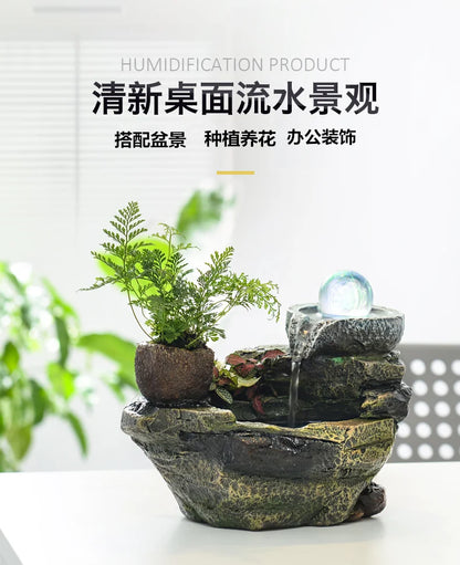 Rocky Feng Shui Desktop Fountain