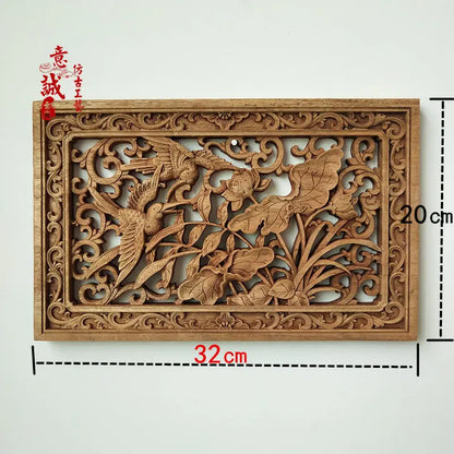 Traditional Chinese Woodcarving Wall Hanging