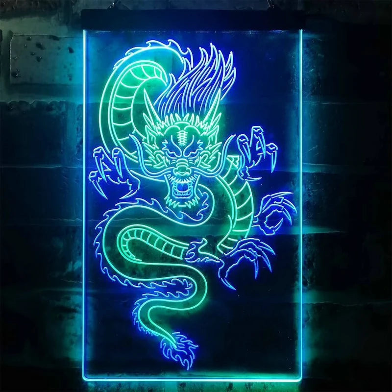 Dragon Totem Dual Color LED Neon Sign