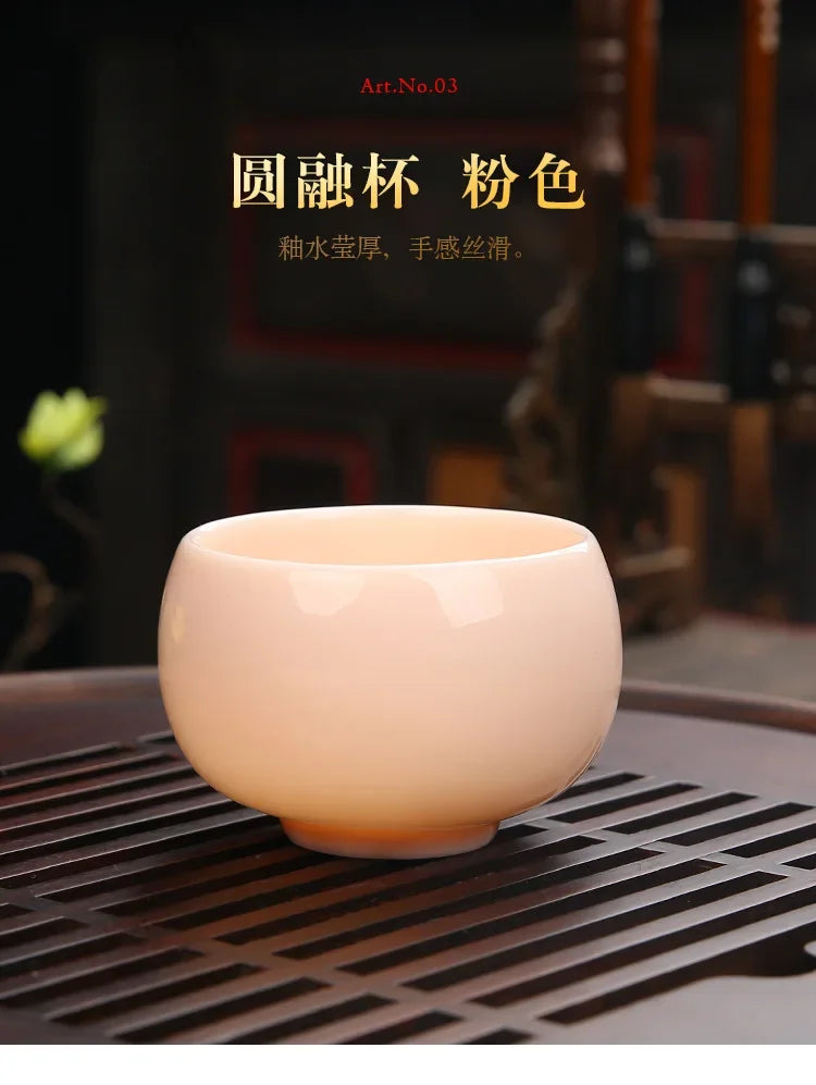 Chinese Jade White Porcelain Cup