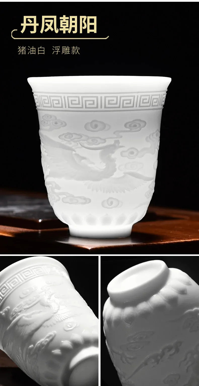 Chinese Jade White Porcelain Cup