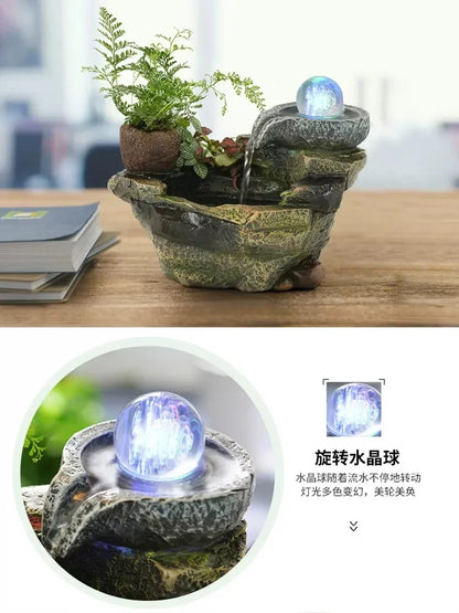 Rocky Feng Shui Desktop Fountain