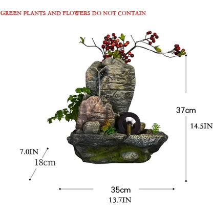 Waterfall Simulation Tabletop Fountain