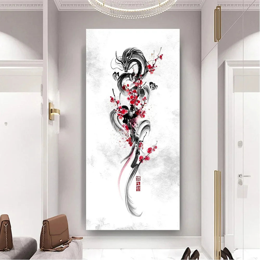 Classical Chinese Wall Painting Poster