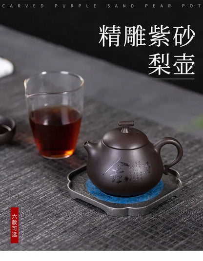 Zisha Tea Kettle Chinese Kung Fu Pottery