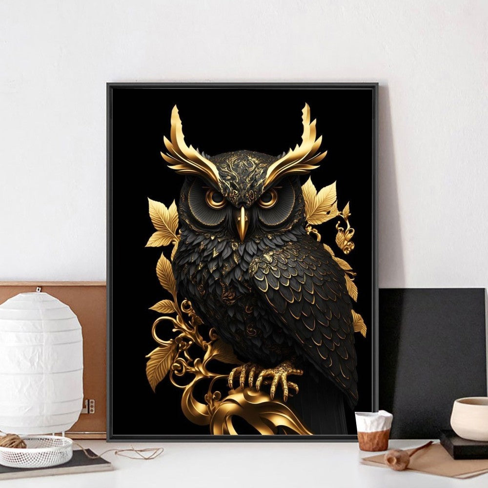 Black and Gold Animals Portrait Poster