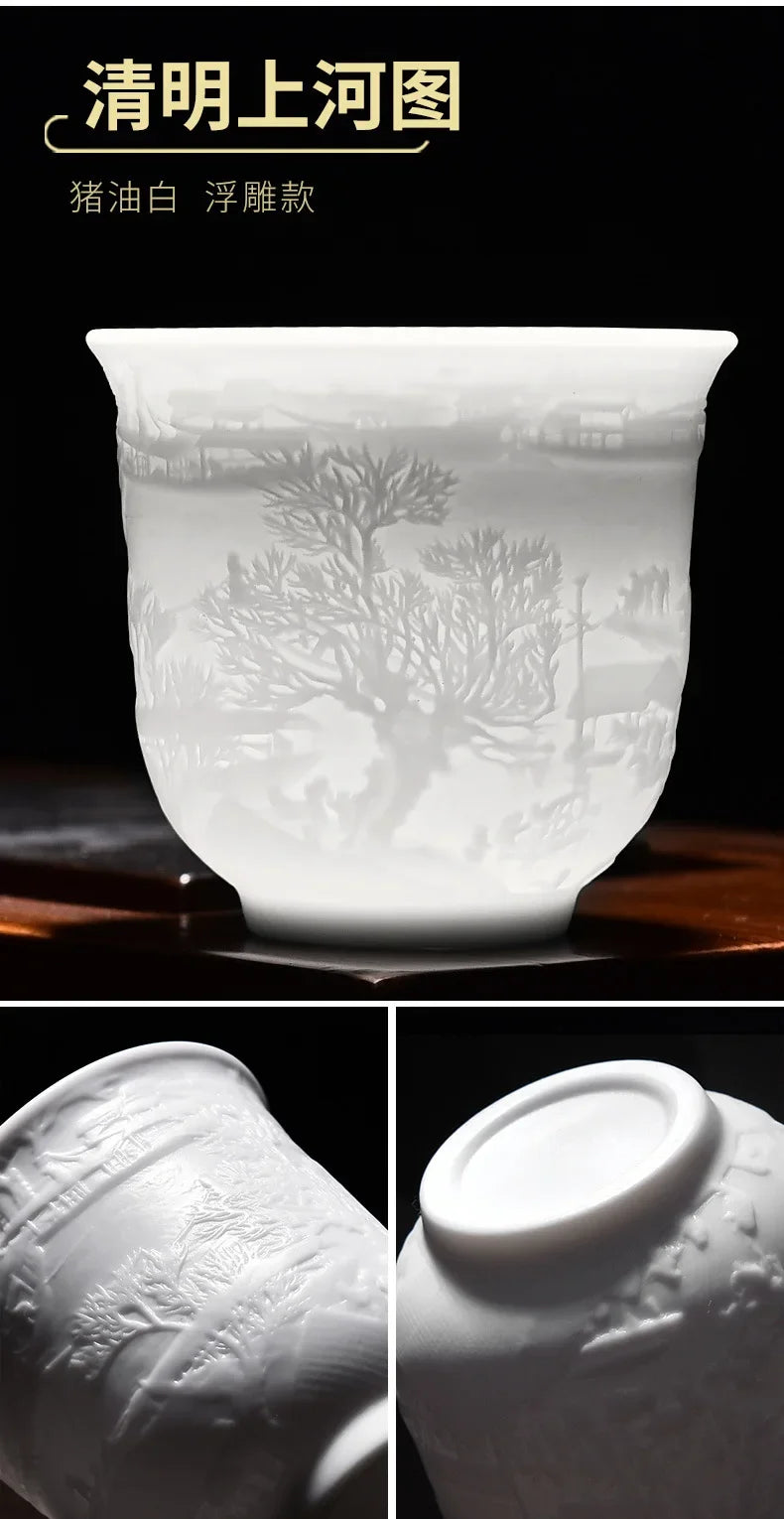 Chinese Jade White Porcelain Cup