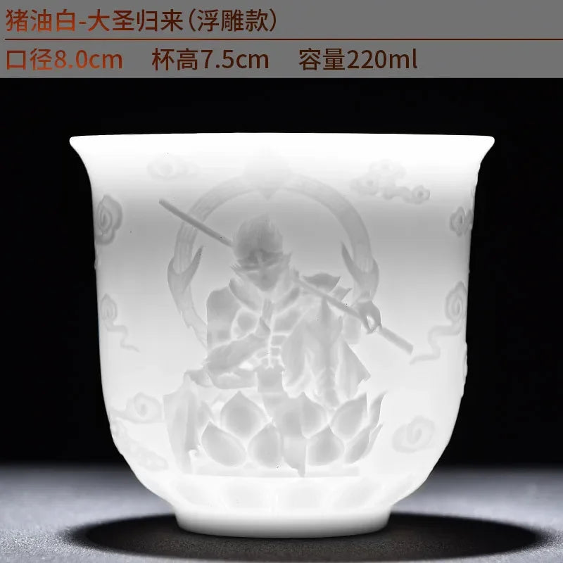 Chinese Jade White Porcelain Cup