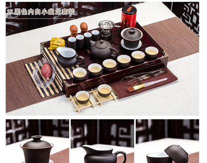 Purple Clay Chinese Kung Fu Tea Set