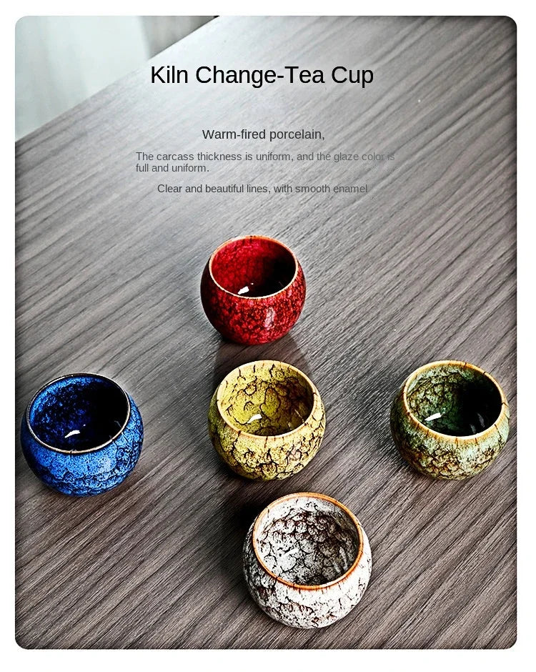 5 Elements Gift Box Porcelain Kung Fu Cups Set