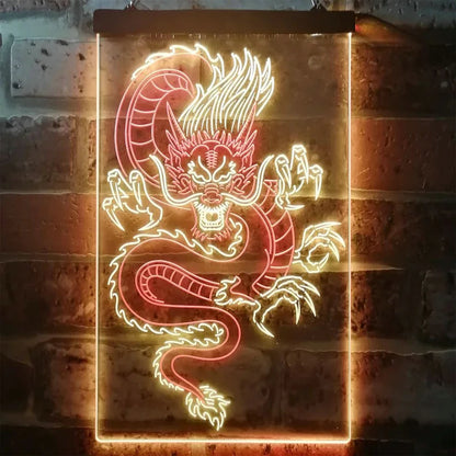 Dragon Totem Dual Color LED Neon Sign