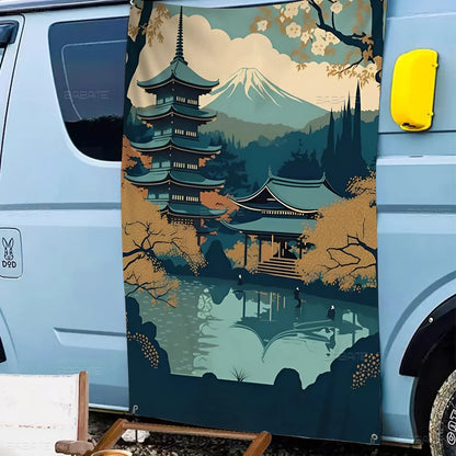 Vintage Japanese Art Banner