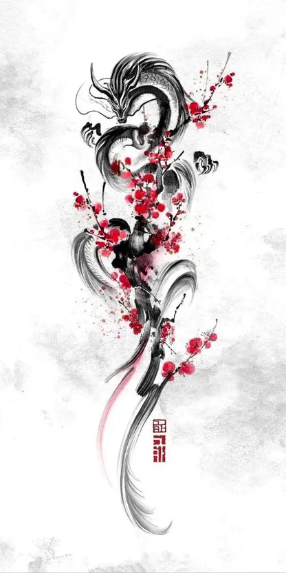 Classical Chinese Wall Painting Poster