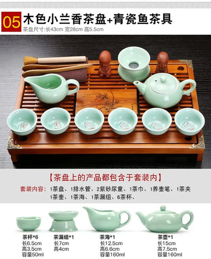 Purple Clay Chinese Kung Fu Tea Set