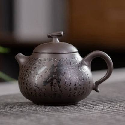 Zisha Tea Kettle Chinese Kung Fu Pottery