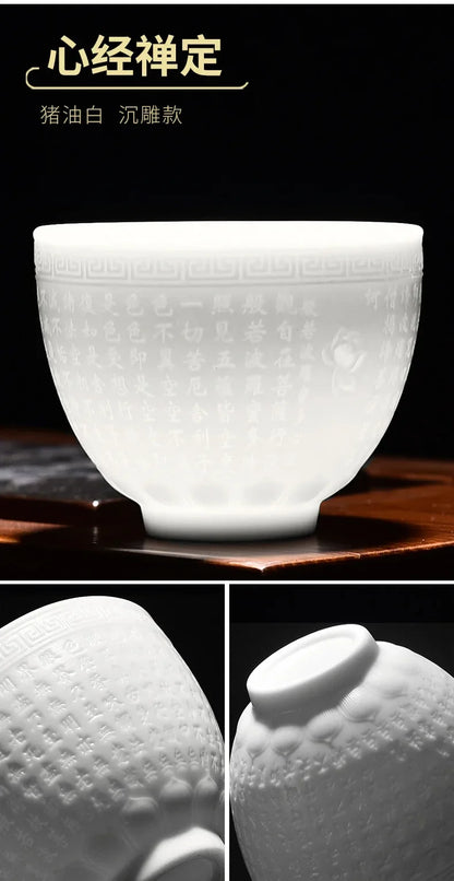 Chinese Jade White Porcelain Cup