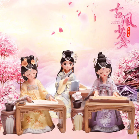 Girl in Hanfu Dressing Figurine