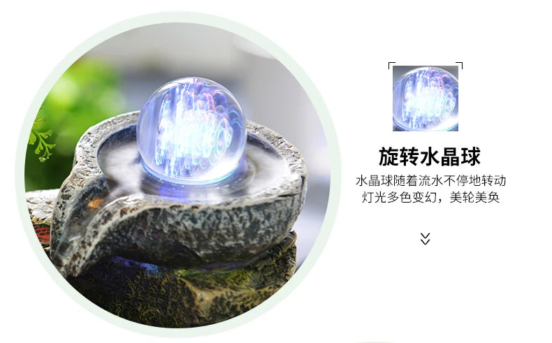 Rocky Feng Shui Desktop Fountain