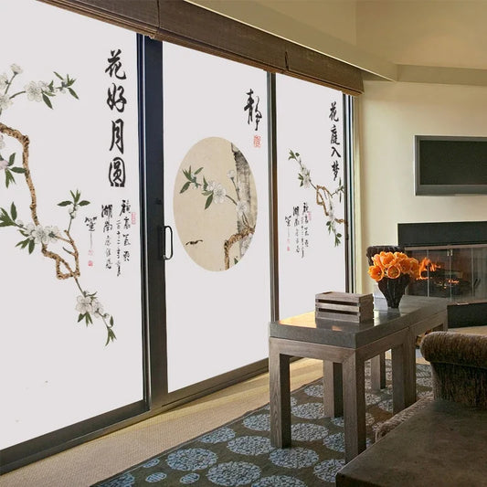 Chinese Calligraphy & Paintings privacy window films