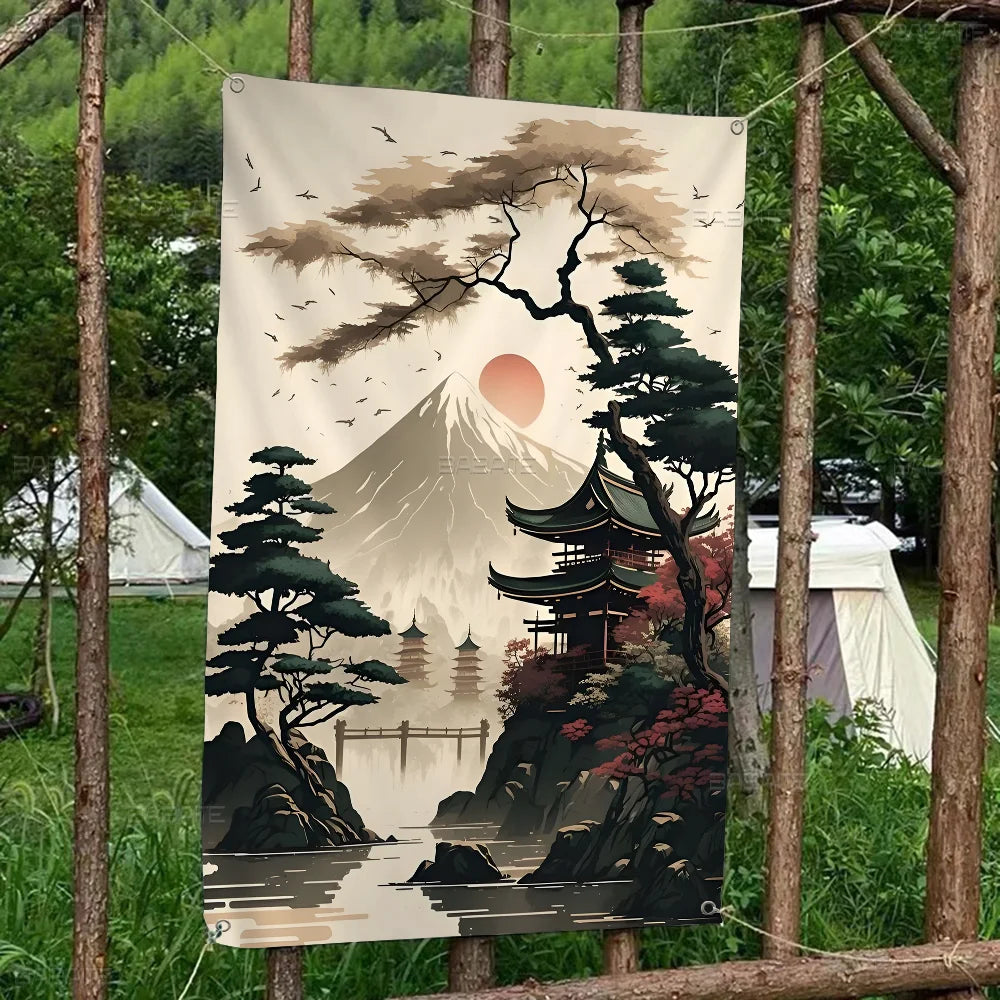 Vintage Japanese Art Banner