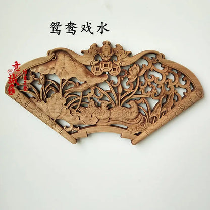 Traditional Chinese Woodcarving Wall Hanging