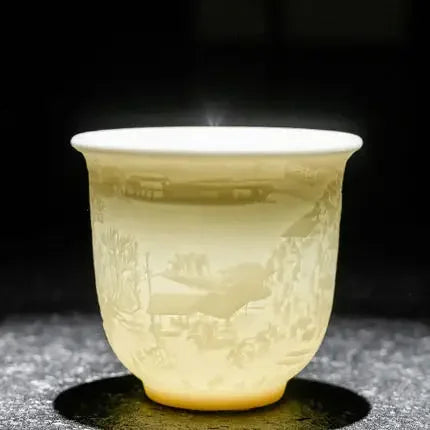 Chinese Jade White Porcelain Cup